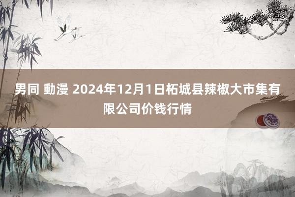 男同 動漫 2024年12月1日柘城县辣椒大市集有限公司价钱行情