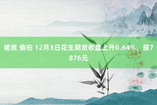 裙底 偷拍 12月3日花生期货收盘上升0.64%，报7876元