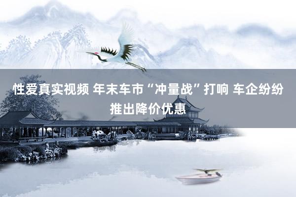 性爱真实视频 年末车市“冲量战”打响 车企纷纷推出降价优惠
