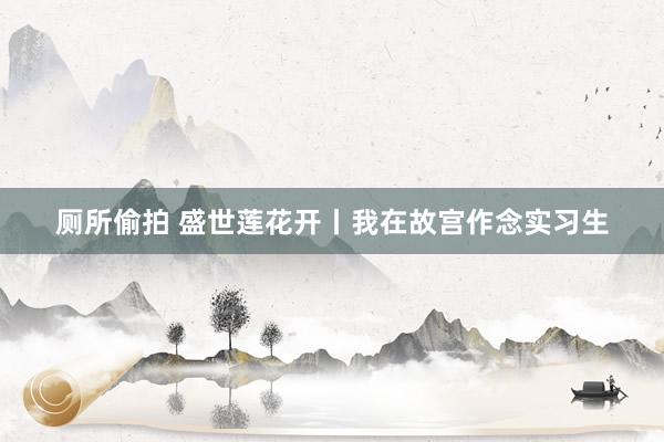厕所偷拍 盛世莲花开丨我在故宫作念实习生