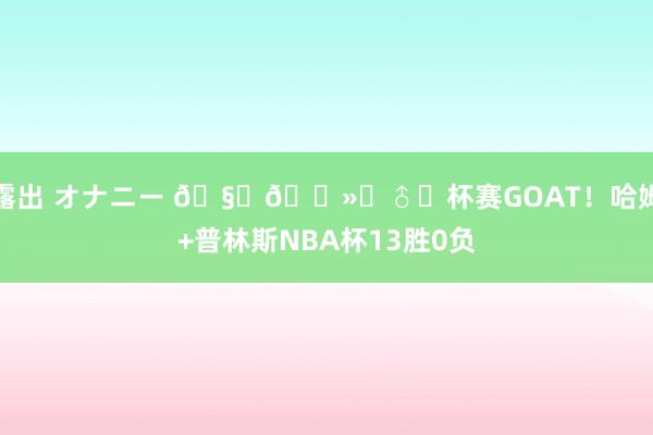 露出 オナニー 🧚🏻‍♂️杯赛GOAT！哈姆+普林斯NBA杯13胜0负