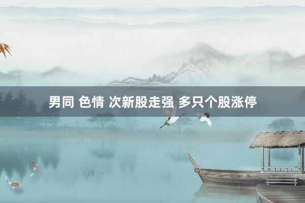 男同 色情 次新股走强 多只个股涨停