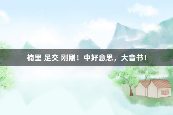 楠里 足交 刚刚！中好意思，大音书！