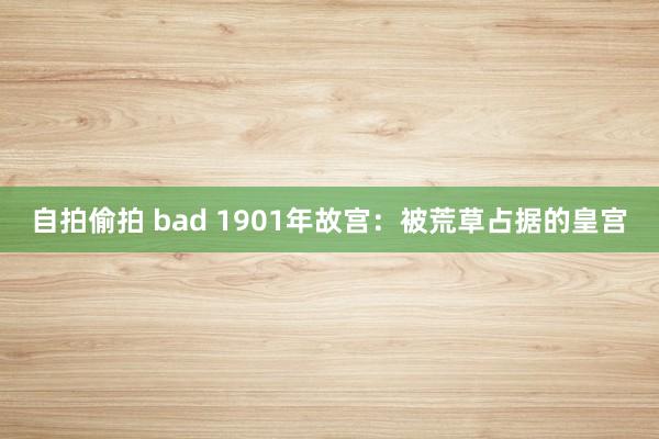 自拍偷拍 bad 1901年故宫：被荒草占据的皇宫