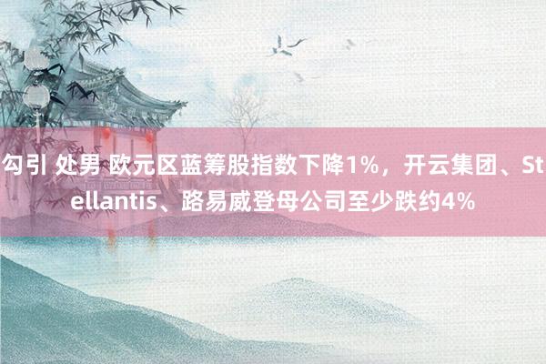 勾引 处男 欧元区蓝筹股指数下降1%，开云集团、Stellantis、路易威登母公司至少跌约4%